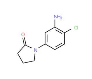 1-(3-Amino-4-chloro-phenyl)-pyrrolidin-2-one - chemical structure image