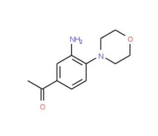 1-(3-Amino-4-morpholinophenyl)-1-ethanone - chemical structure image