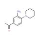 1-(3-Amino-4-piperidinophenyl)-1-ethanone (CAS 30877-81-7) - chemical structure image