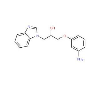 1-(3-Amino-phenoxy)-3-benzoimidazol-1-yl-propan-2-ol - chemical structure image