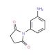 1-(3-Amino-phenyl)-pyrrolidine-2,5-dione - chemical structure image