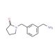 1-(3-Aminomethyl-benzyl)-pyrrolidin-2-one - chemical structure image