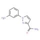 1-(3-aminophenyl)-1H-pyrazole-3-carboxamide - chemical structure image