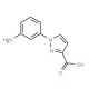 1-(3-aminophenyl)-1H-pyrazole-3-carboxylic acid - chemical structure image
