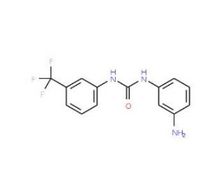 1-(3-aminophenyl)-3-[3-(trifluoromethyl)phenyl]urea - chemical structure image