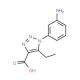 1-(3-aminophenyl)-5-ethyl-1H-1,2,3-triazole-4-carboxylic acid - chemical structure image