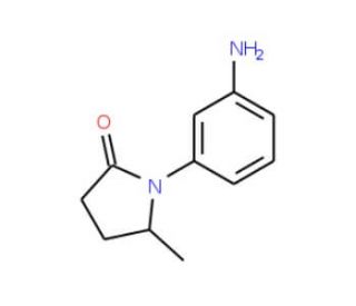 1-(3-Aminophenyl)-5-methylpyrrolidin-2-one - chemical structure image