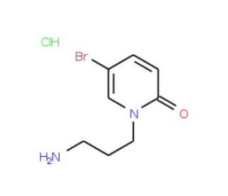 1-(3-aminopropyl)-5-bromo-1,2-dihydropyridin-2-one hydrochloride - chemical structure image