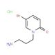 1-(3-aminopropyl)-5-bromo-1,2-dihydropyridin-2-one hydrochloride - chemical structure image
