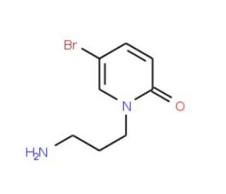 1-(3-aminopropyl)-5-bromo-1,2-dihydropyridin-2-one - chemical structure image