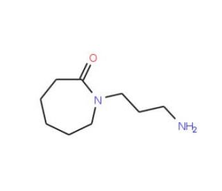 1-(3-aminopropyl)azepan-2-one (CAS 24566-95-8) - chemical structure image