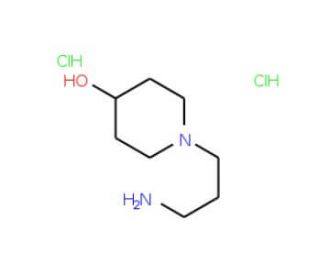 1-(3-aminopropyl)piperidin-4-ol dihydrochloride - chemical structure image