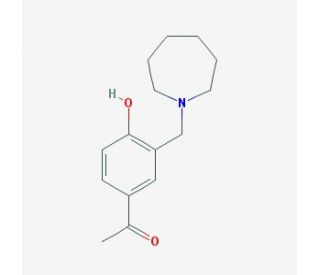 1-[3-(azepan-1-ylmethyl)-4-hydroxyphenyl]ethanone - chemical structure image