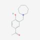 1-[3-(azepan-1-ylmethyl)-4-hydroxyphenyl]ethanone - chemical structure image