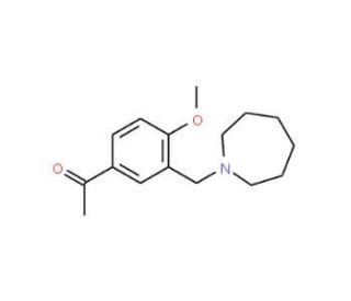 1-[3-(azepan-1-ylmethyl)-4-methoxyphenyl]ethanone - chemical structure image