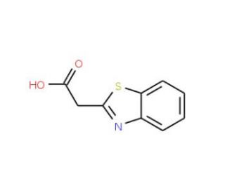 (1,3-Benzothiazol-2-yl)acetic acid (CAS 29182-45-4) - chemical structure image