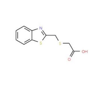 [(1,3-benzothiazol-2-ylmethyl)thio]acetic acid (CAS 99184-85-7) - chemical structure image