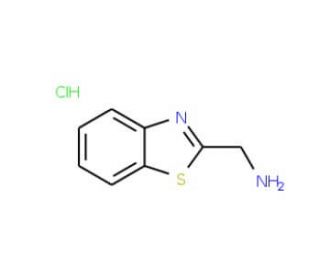 1,3-Benzothiazol-2-ylmethylamine hydrochloride (CAS 29198-41-2) - chemical structure image