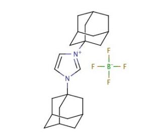 1,3-Bis(1-adamantyl)imidazolium tetrafluoroborate (CAS 286014-42-4) - chemical structure image
