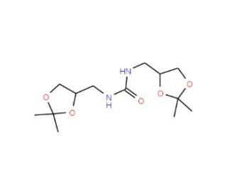 1,3-Bis[(2,2-dimethyl-1,3-dioxolan-4-yl)methyl]urea (CAS 159390-20-2) - chemical structure image