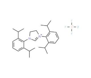 1,3-Bis(2,6-diisopropylphenyl)-4,5-dihydroimidazolium tetrafluoroborate (CAS 282109-83-5) - chemical structure image