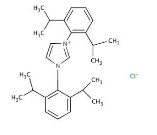 1,3-Bis(2,6-diisopropylphenyl)imidazolium chloride (CAS 250285-32-6) - chemical structure image