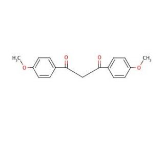 1,3-Bis(4-methoxyphenyl)-1,3-propanedione (CAS 18362-51-1) - chemical structure image