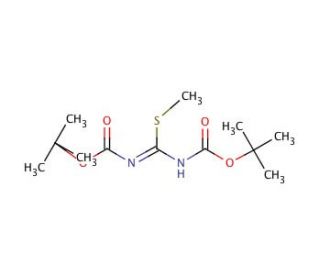 1,3-Bis(tert-butoxycarbonyl)-2-methyl-2-thiopseudourea (CAS 107819-90-9) - chemical structure image