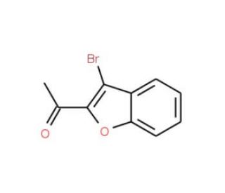 1-(3-Bromo-1-benzofuran-2-yl)-1-ethanone (CAS 99661-02-6) - chemical structure image