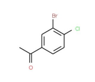 1-(3-Bromo-4-chlorophenyl)ethanone (CAS 54826-14-1) - chemical structure image