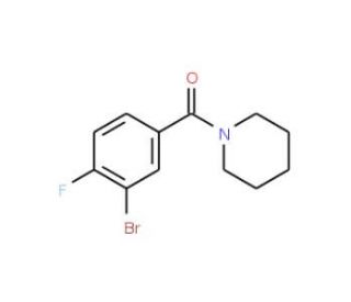 1-(3-Bromo-4-fluorobenzoyl)piperidine (CAS 1033201-74-9) - chemical structure image