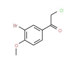 1-(3-bromo-4-methoxyphenyl)-2-chloroethanone - chemical structure image