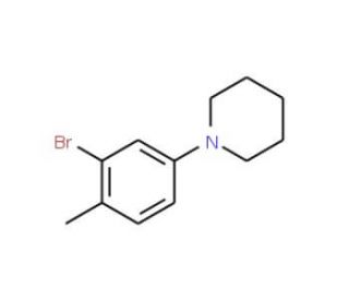 1-(3-Bromo-4-methylphenyl)piperidine (CAS 761001-65-4) - chemical structure image