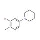 1-(3-Bromo-4-methylphenyl)piperidine (CAS 761001-65-4) - chemical structure image