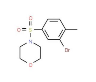 1-(3-Bromo-4-methylphenylsulfonyl)morpholine (CAS 850429-74-2) - chemical structure image