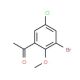 1-(3-bromo-5-chloro-2-methoxyphenyl)ethanone - chemical structure image