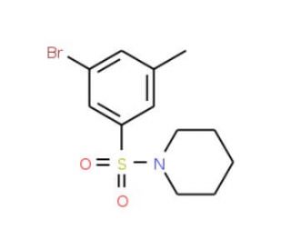 1-(3-Bromo-5-methylphenylsulfonyl)piperidine (CAS 1020252-95-2) - chemical structure image