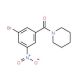 1-(3-Bromo-5-nitrobenzoyl)piperidine (CAS 941294-21-9) - chemical structure image