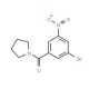 1-(3-Bromo-5-nitrobenzoyl)pyrrolidine (CAS 941294-20-8) - chemical structure image