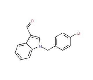 1-(3-Bromobenzyl)-1H-indole-3-carbaldehyde - chemical structure image