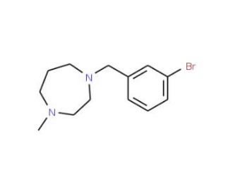 1-(3-Bromobenzyl)-4-methylhomopiperazine (CAS 414885-80-6) - chemical structure image