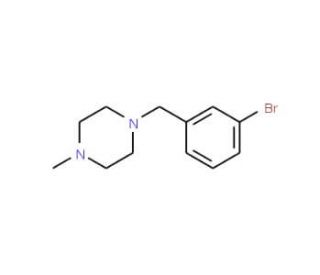 1-(3-Bromobenzyl)-4-methylpiperazine (CAS 331977-03-8) - chemical structure image