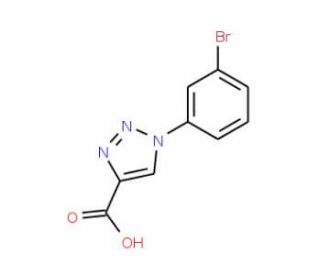 1-(3-bromophenyl)-1H-1,2,3-triazole-4-carboxylic acid - chemical structure image