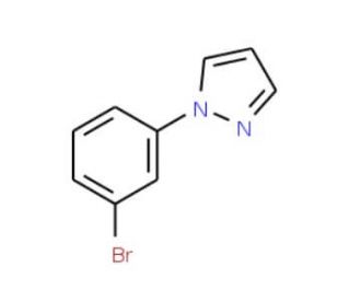 1-(3-Bromophenyl)-1H-pyrazole (CAS 294877-33-1) - chemical structure image