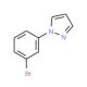 1-(3-Bromophenyl)-1H-pyrazole (CAS 294877-33-1) - chemical structure image