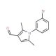1-(3-bromophenyl)-2,5-dimethyl-1H-pyrrole-3-carbaldehyde (CAS 812642-64-1) - chemical structure image