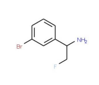 1-(3-bromophenyl)-2-fluoroethanamine - chemical structure image