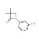 1-(3-Bromophenyl)-3,3-dimethyl-2-azetanone - chemical structure image