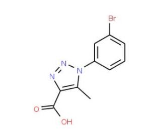1-(3-bromophenyl)-5-methyl-1H-1,2,3-triazole-4-carboxylic acid - chemical structure image