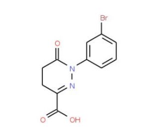 1-(3-bromophenyl)-6-oxo-1,4,5,6-tetrahydropyridazine-3-carboxylic acid - chemical structure image